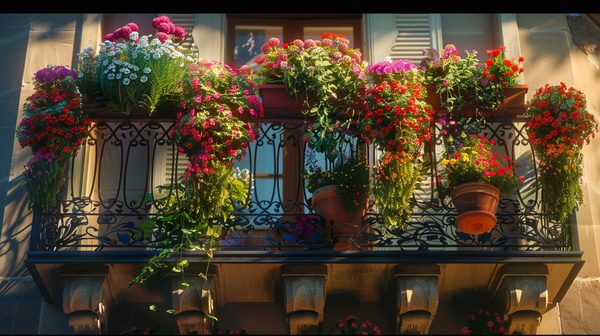 Incredible ideas for your balcony hanging planters